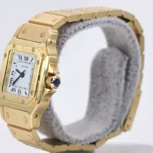 Cartier Santos Galbée Watch 24mm 18k Gold