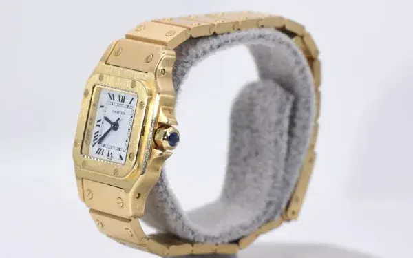 Cartier Santos Galbée Watch 24mm 18k Gold