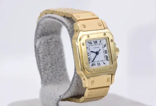 Cartier Santos Galbée Watch 24mm 18k Gold