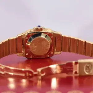 Cartier Santos Galbée Watch 24mm 18k Gold