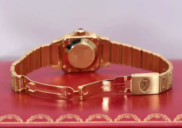 Cartier Santos Galbée Watch 24mm 18k Gold