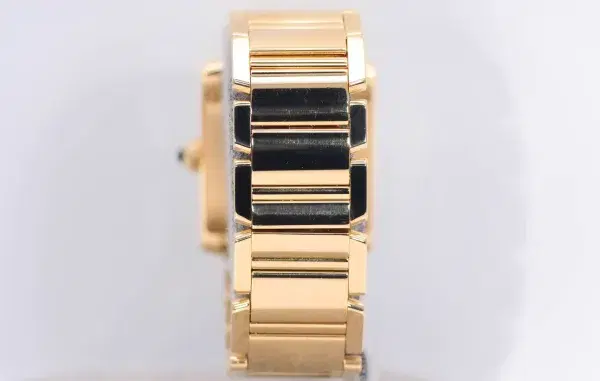 Cartier Tank Francaise Watch 27 mm Yellow Gold Box