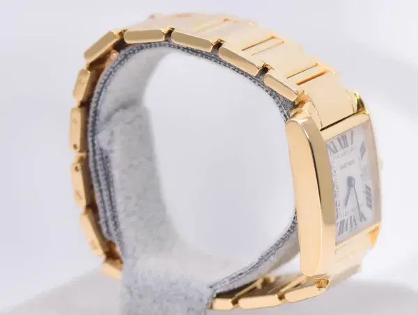 Cartier Tank Francaise Watch 27 mm Yellow Gold Box