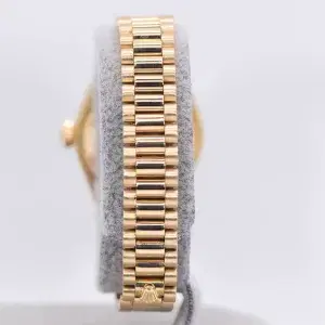 Rolex Oyster Perpetual Datejust 26mm 18k Gold Diamond Ladies Watch