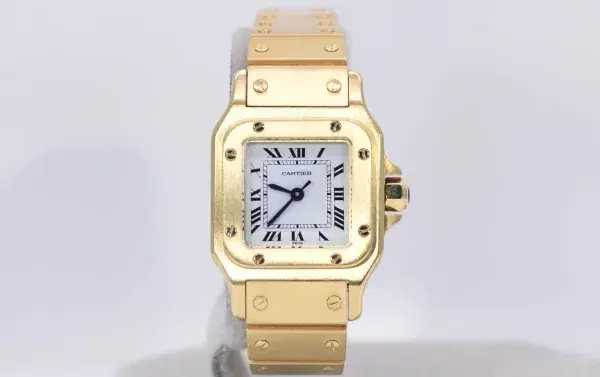 Cartier Santos Galbée Watch 24mm 18k Gold