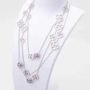 Chopard Imperiale 18k White Gold Amethist Necklace
