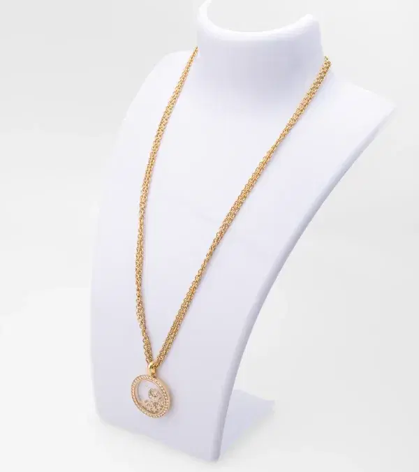 Chopard Happy Diamonds Necklace Moon and Stars 18k Yellow Gold