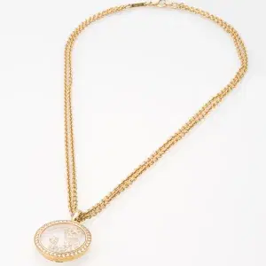 Chopard Happy Diamonds Necklace Moon and Stars 18k Yellow Gold