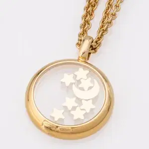 Chopard Happy Diamonds Necklace Moon and Stars 18k Yellow Gold