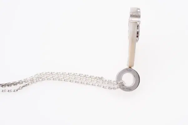 Chopard Happy Spirit Necklace 18k White Gold 1.25 ct Diamond MOP