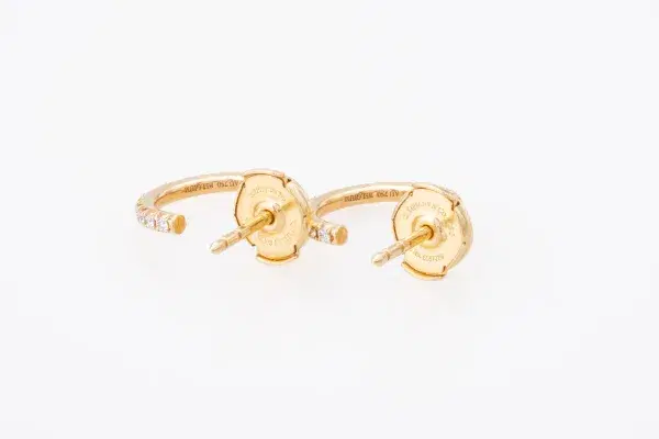 Tiffany & Co Metro Earrings 18k Yellow Gold Small Size