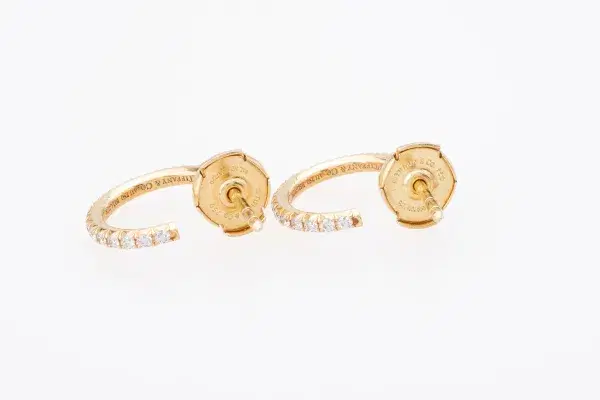 Tiffany & Co Metro Earrings 18k Yellow Gold Small Size