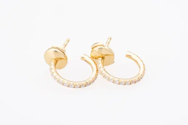 Tiffany & Co Metro Earrings 18k Yellow Gold Small Size