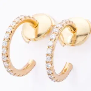 Tiffany & Co Metro Earrings 18k Yellow Gold Small Size
