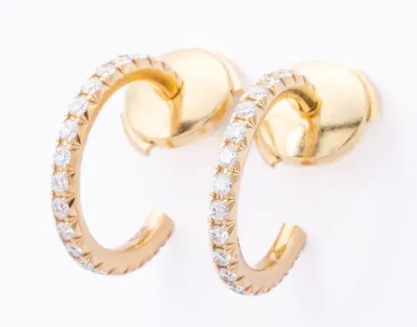 Tiffany & Co Metro Earrings 18k Yellow Gold Small Size