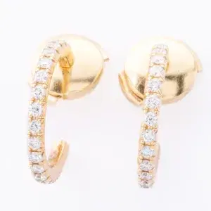 Tiffany & Co Metro Earrings 18k Yellow Gold Small Size