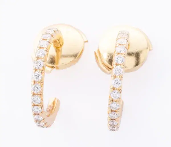 Tiffany & Co Metro Earrings 18k Yellow Gold Small Size