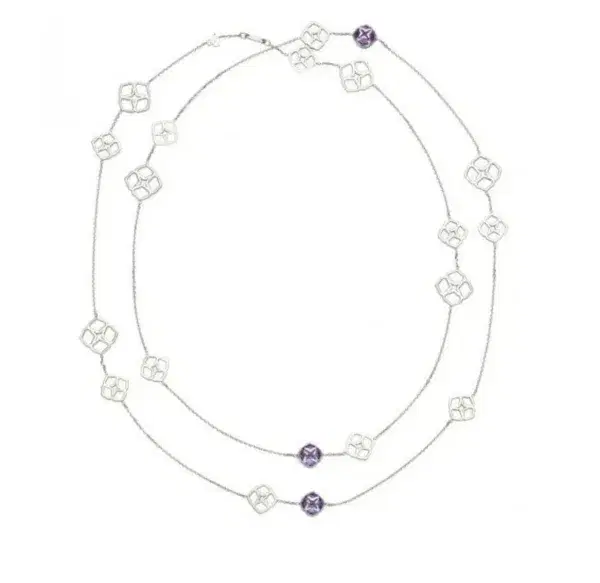 Chopard Imperiale 18k White Gold Amethist Necklace