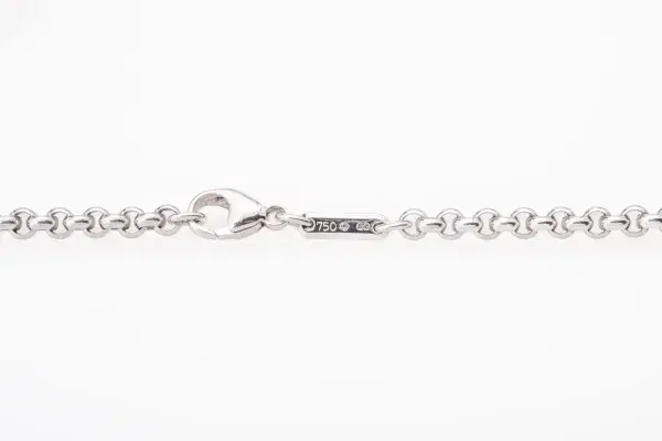 Chopard Happy Diamonds Heart 1.25ct Large 18k White Gold Diamond Pendant Necklace