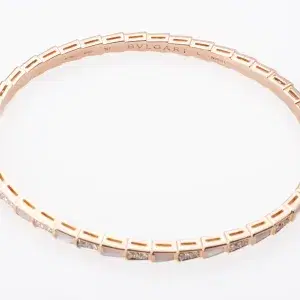 BVLGARI Serpenti Viper 18ct Rosegold, 0.97ct Diamond and MOP Bracelet