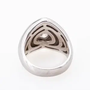 Chopard Happy Diamonds Large Heart Ring 18k White Gold Diamond
