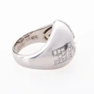 Chopard Happy Diamonds Large Heart Ring 18k White Gold Diamond
