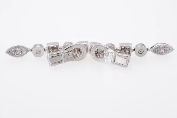 BVLGARI Lucea Earrings 18k White Gold and 0.55 ct Diamonds