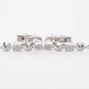 BVLGARI Lucea Earrings 18k White Gold and 0.55 ct Diamonds