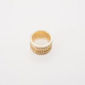 Tiffany & Co Atlas Numeric Ring 18k Yellow Gold 1 Carat Diamonds