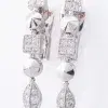 BVLGARI Lucea Earrings 18k White Gold and 0.55 ct Diamonds