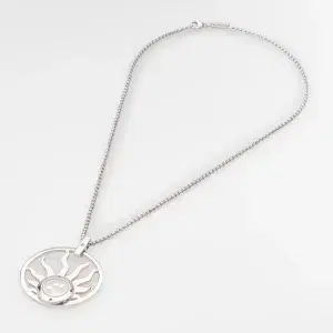 Chopard Happy Diamonds Happy Sun Large 18k White Gold Diamond Pendant Necklace