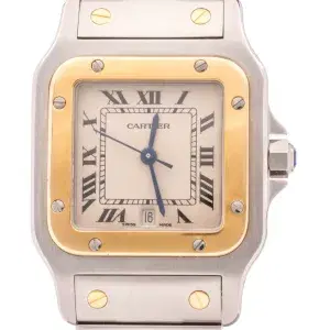 Cartier Santos Watch 24mm Yellow Gold & Steel