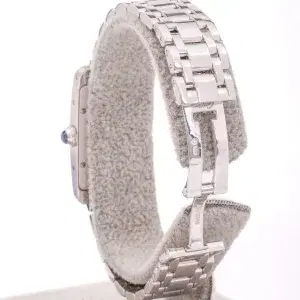 Cartier Tank Americaine Ladies Watch 18k White Gold Cartier Box & Service