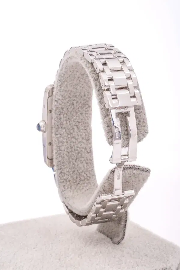 Cartier Tank Americaine Ladies Watch 18k White Gold Cartier Box & Service