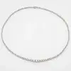 3 ct Diamond Tennis Necklace Choker in Platinum 39cm