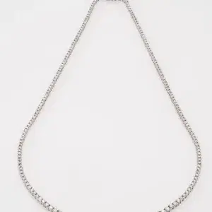 3 ct Diamond Tennis Necklace Choker in Platinum 39cm