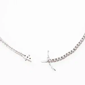 3 ct Diamond Tennis Necklace Choker in Platinum 39cm