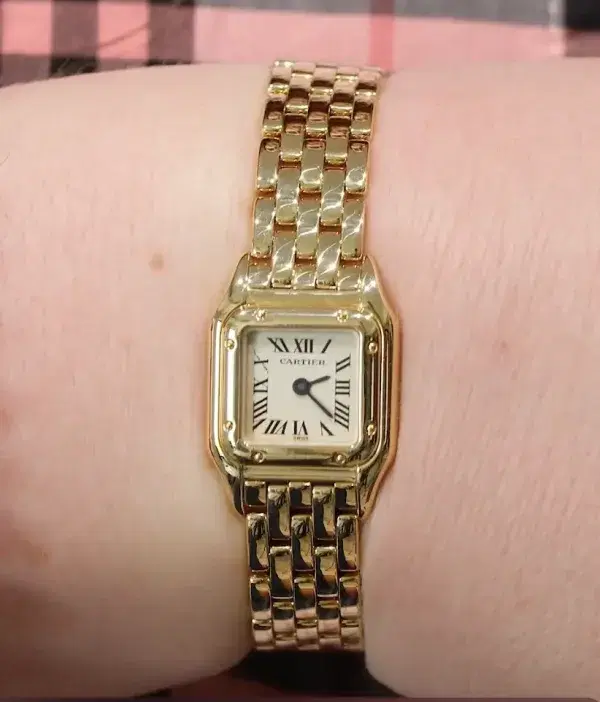 Cartier Panthere Mini Factory Watch 18k Gold