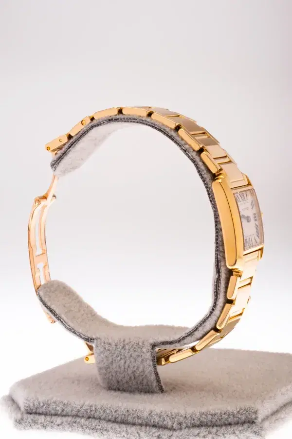 Cartier Tank Francaise Small Ladies Watch 18k Yellow Gold