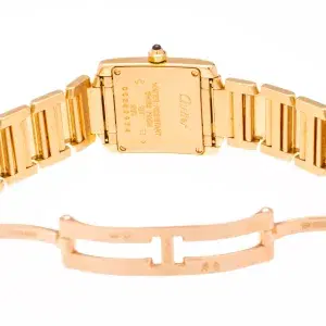 Cartier Tank Francaise Small Ladies Watch 18k Yellow Gold