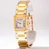 Cartier Tank Francaise Small Ladies Watch 18k Yellow Gold