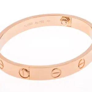 Cartier LOVE 18k Rose Gold Bracelet Size 16