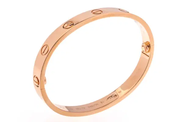 Cartier LOVE 18k Rose Gold Bracelet Size 16