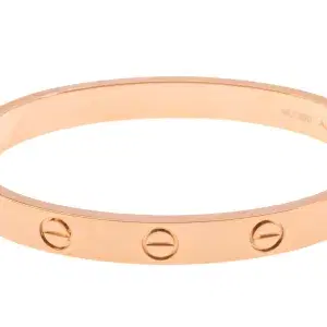 Cartier LOVE 18k Rose Gold Bracelet Size 16