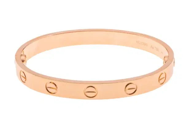 Cartier LOVE 18k Rose Gold Bracelet Size 16