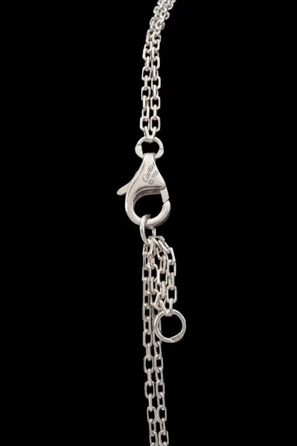 Cartier ‘Panthere’ Diamond Sapphire 18k White Gold Bracelet