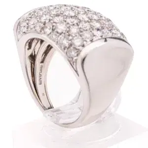Bulgari 2ct Diamond 18k White Gold Ring