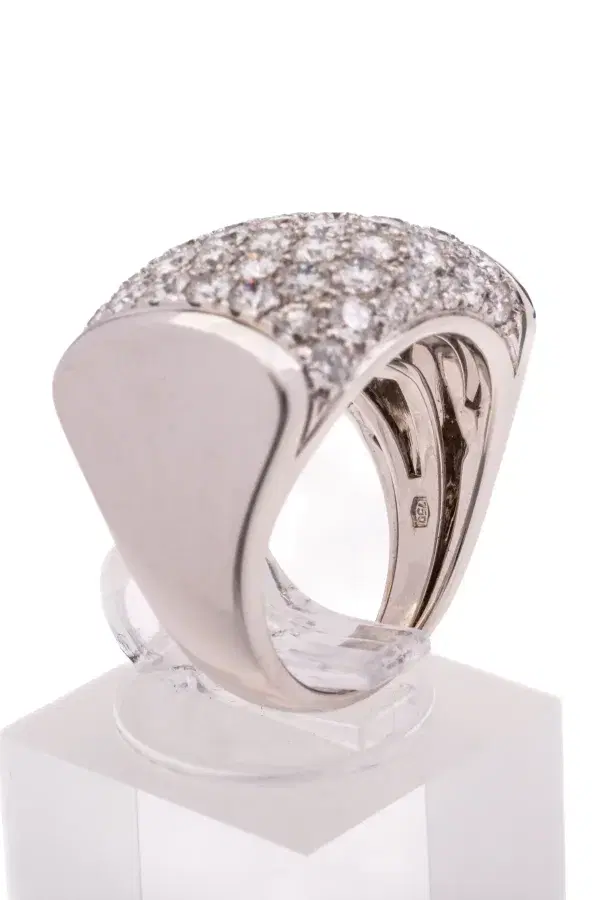 Bulgari 2ct Diamond 18k White Gold Ring