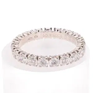Cartier Destinèe Eternity Ring 3.44 ct Diamonds and Platinum