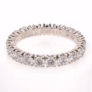 Cartier Destinèe Eternity Ring 3.44 ct Diamonds and Platinum